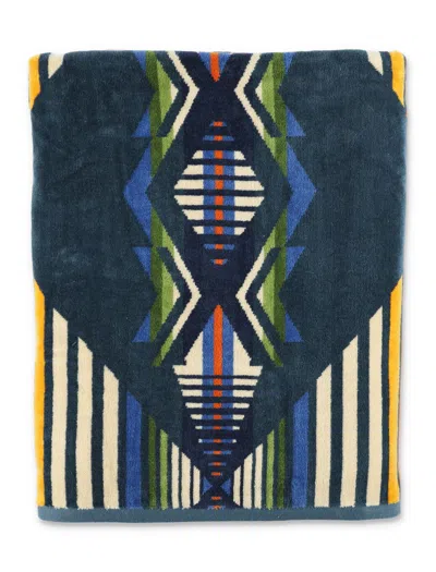 Pendleton Jacquard Cotton Beach Towel In Creekside