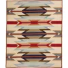 Pendleton Jacquard Unnapped Wool Blend Blanket In Brown
