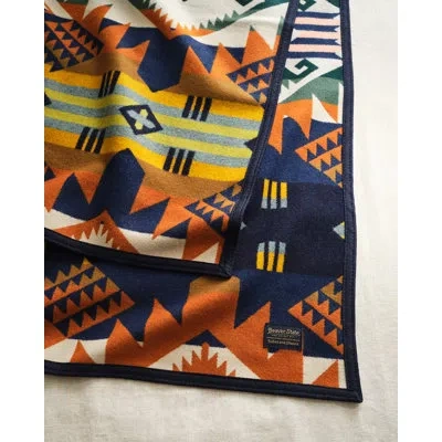 Pendleton Journey West Throw In Orange,blue