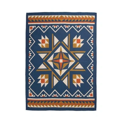 Pendleton King Quilted Star Indigo In Blue