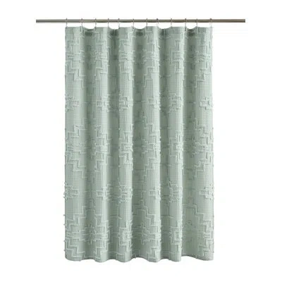 Pendleton Kiva Steps Shower Curtain Sky Gray 72x72"