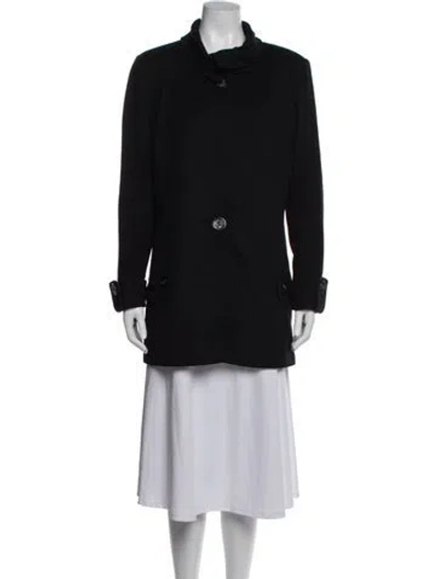 Pre-owned Pendleton Lambswool Coat In Black