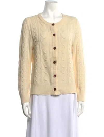 Pre-owned Pendleton Lambswool Crew Neck Sweater In Yellow