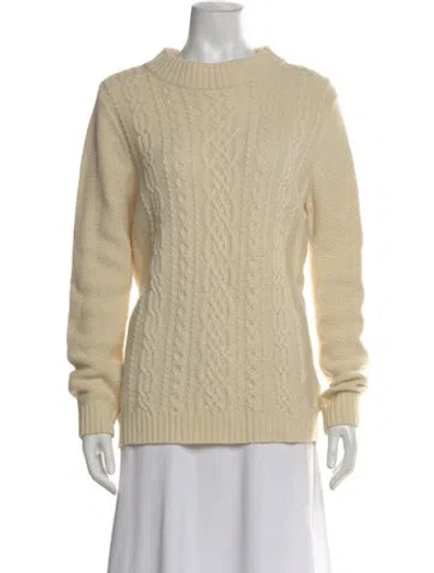 Pre-owned Pendleton Lambswool Patterned Sweater In Neutral