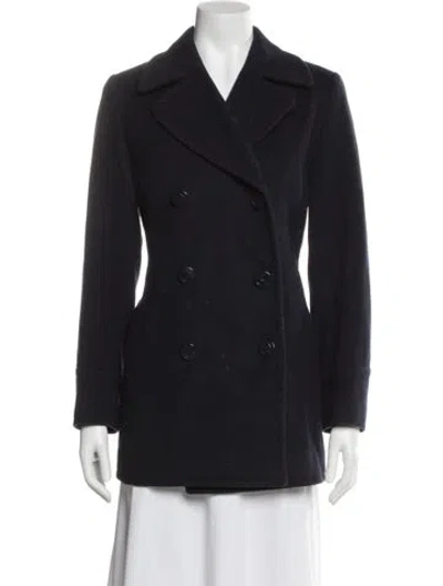 Pre-owned Pendleton Lambswool Peacoat In Blue