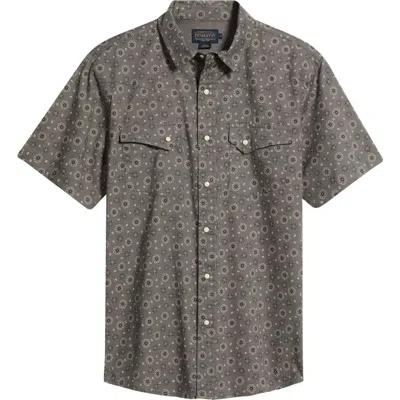 Pendleton Laramie Short Sleeve Snap-up Western Shirt In Multi