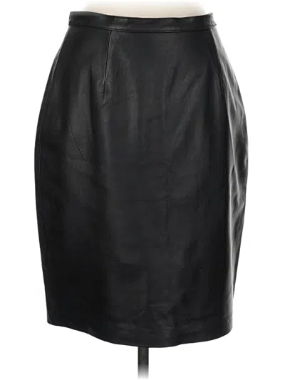 Pre-owned Pendleton Leather Skirt In Black
