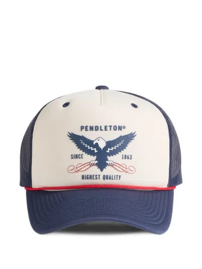 Pendleton Logo-print Mesh-panel Trucker Cap In Multi