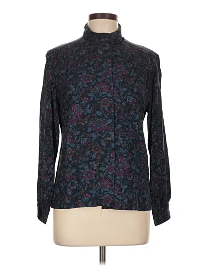 Pre-owned Pendleton Long Sleeve Blouse In Black