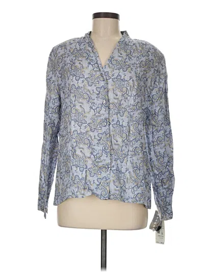 Pre-owned Pendleton Long Sleeve Blouse In Blue