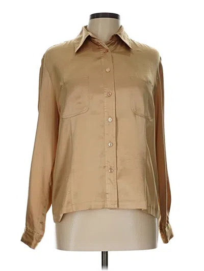 Pre-owned Pendleton Long Sleeve Blouse In Brown