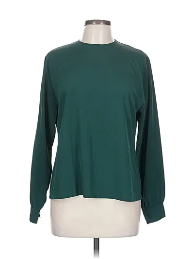 Pre-owned Pendleton Long Sleeve Blouse In Green