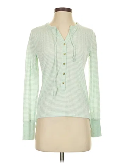 Pre-owned Pendleton Long Sleeve Blouse In Green