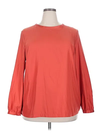 Pre-owned Pendleton Long Sleeve Blouse In Orange