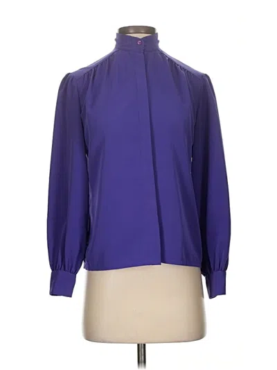 Pre-owned Pendleton Long Sleeve Blouse In Purple