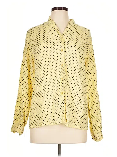 Pre-owned Pendleton Long Sleeve Blouse In Yellow