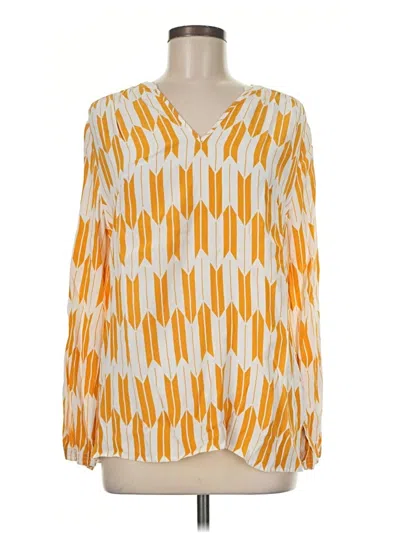 Pre-owned Pendleton Long Sleeve Blouse In Yellow