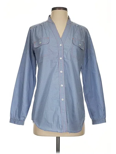 Pre-owned Pendleton Long Sleeve Button Down Shirt In Blue