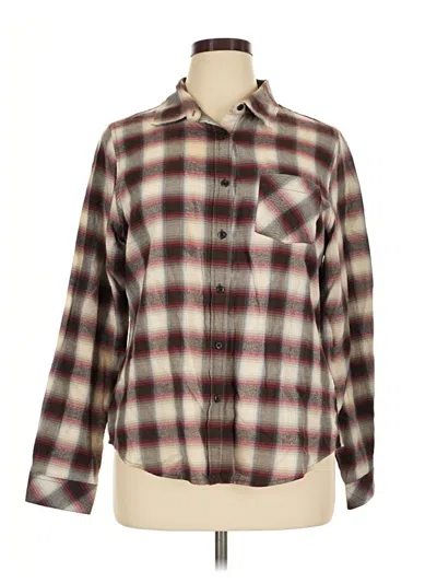 Pre-owned Pendleton Long Sleeve Button Down Shirt In Brown