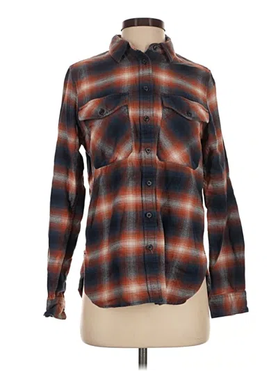 Pre-owned Pendleton Long Sleeve Button Down Shirt In Brown