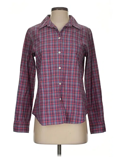 Pre-owned Pendleton Long Sleeve Button Down Shirt In Burgundy
