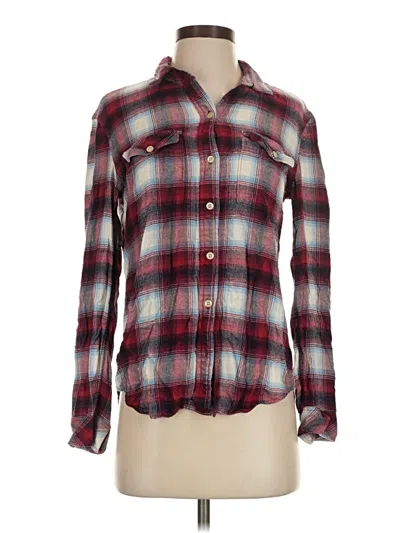 Pre-owned Pendleton Long Sleeve Button Down Shirt In Burgundy
