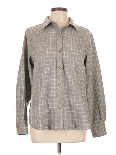Pre-owned Pendleton Long Sleeve Button Down Shirt In Gray