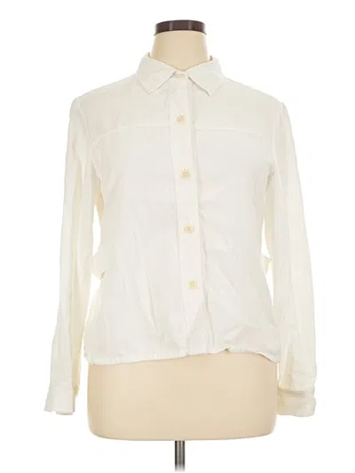 Pre-owned Pendleton Long Sleeve Button Down Shirt In Ivory