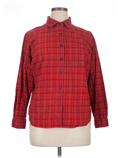 Pre-owned Pendleton Long Sleeve Button Down Shirt In Red