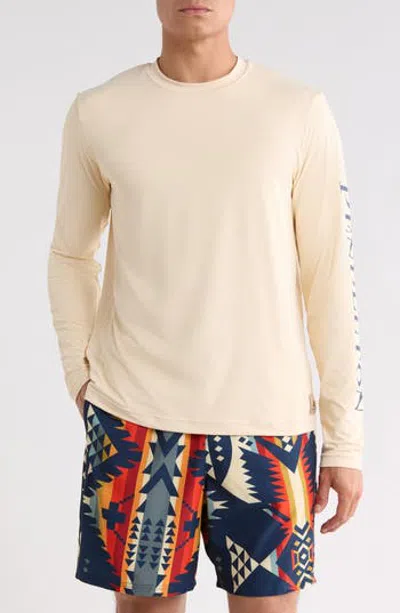 Pendleton Long Sleeve Swim Tee In Neutral
