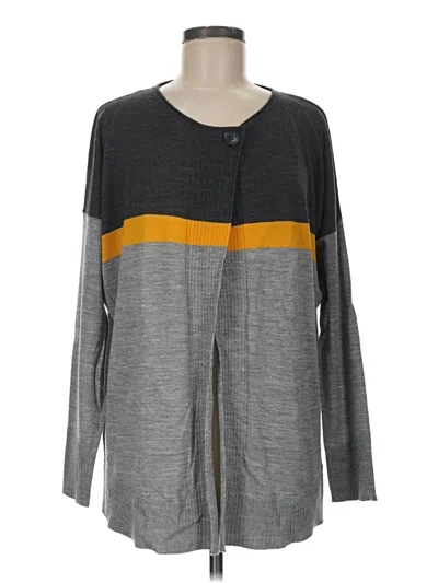Pre-owned Pendleton Long Sleeve Top Gray Square Neckline Tops