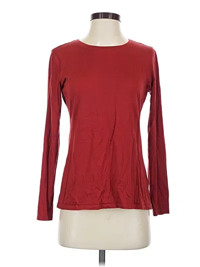 Pre-owned Pendleton Long Sleeve T-shirt In Burgundy