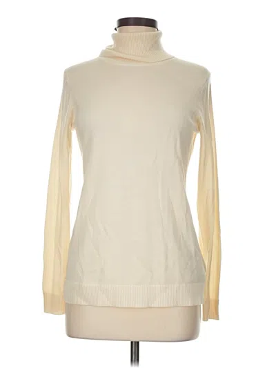 Pre-owned Pendleton Long Sleeve Turtleneck In White