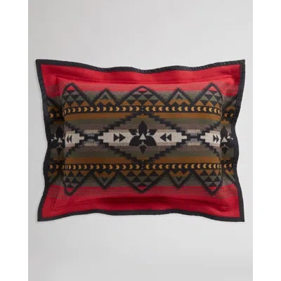 Pendleton Lost Trail Pillow Sham One Count In Red,black