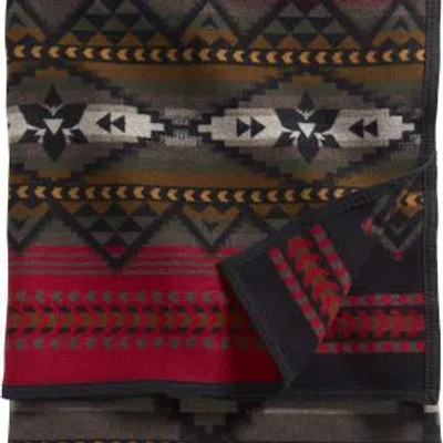 Pendleton Lost Trail Throw In Red,black