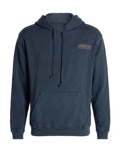 Pendleton Man Sweatshirt Navy Size L Cotton In Blue