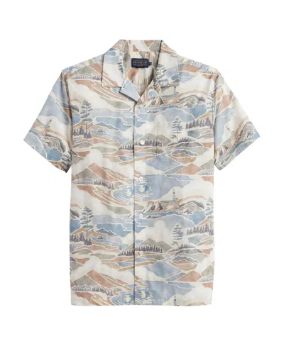 Pendleton Men's Aloha Cotton Camp Shirt In Blue