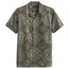 Pendleton Geo Pattern Cotton Camp Shirt In Green