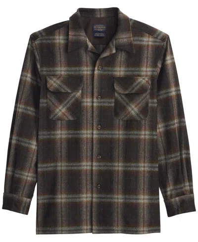 Pendleton Men's Board Long-sleeve Shirt In Gray Mix Multi Ombre