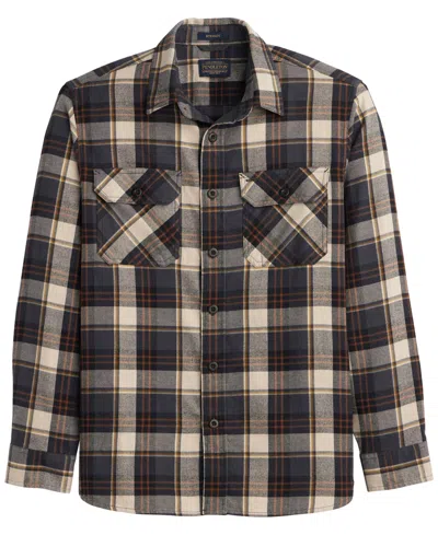Pendleton Men's Burnside Flannel Spread Collar Shirt In Multi