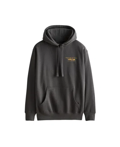 Pendleton Men's Classic Fit Graphic Heritage Logo Hoody In Vintage Bl