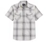 Pendleton Men's Frontier Short Sleeve Snap Shirt In Grey Ombre In Gray