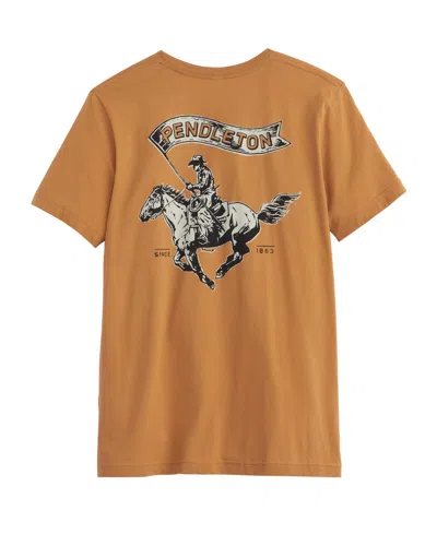 Pendleton Men's Heritage Graphic T-shirt In Toast,black