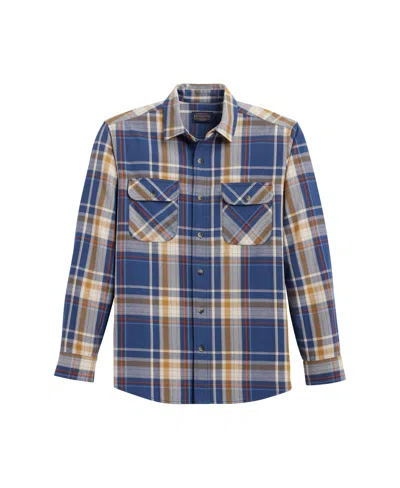 Pendleton Men's Long Sleeve Beach Shack Shirt In Navy Multi Plaid