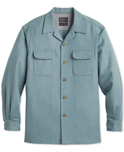 Pendleton Men's Original Board Plaid Shirt In Blue Original Surf Plaid