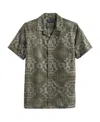 Pendleton Geo Pattern Cotton Camp Shirt In Green