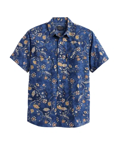 Pendleton Men's Short Sleeve Laramie Shirt In Batik Floral Navy