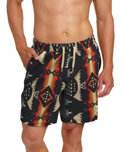 Pendleton Men's Printed 7" Packable Swim Trunk In Nehalem