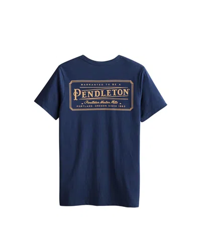 Pendleton Men's Vintage Logo Graphic T-shirt In Navy,gold