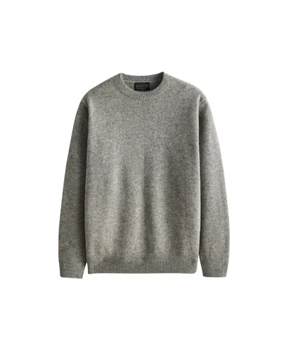 Pendleton Men's Wool Crew Sweater In Light Gray Heather